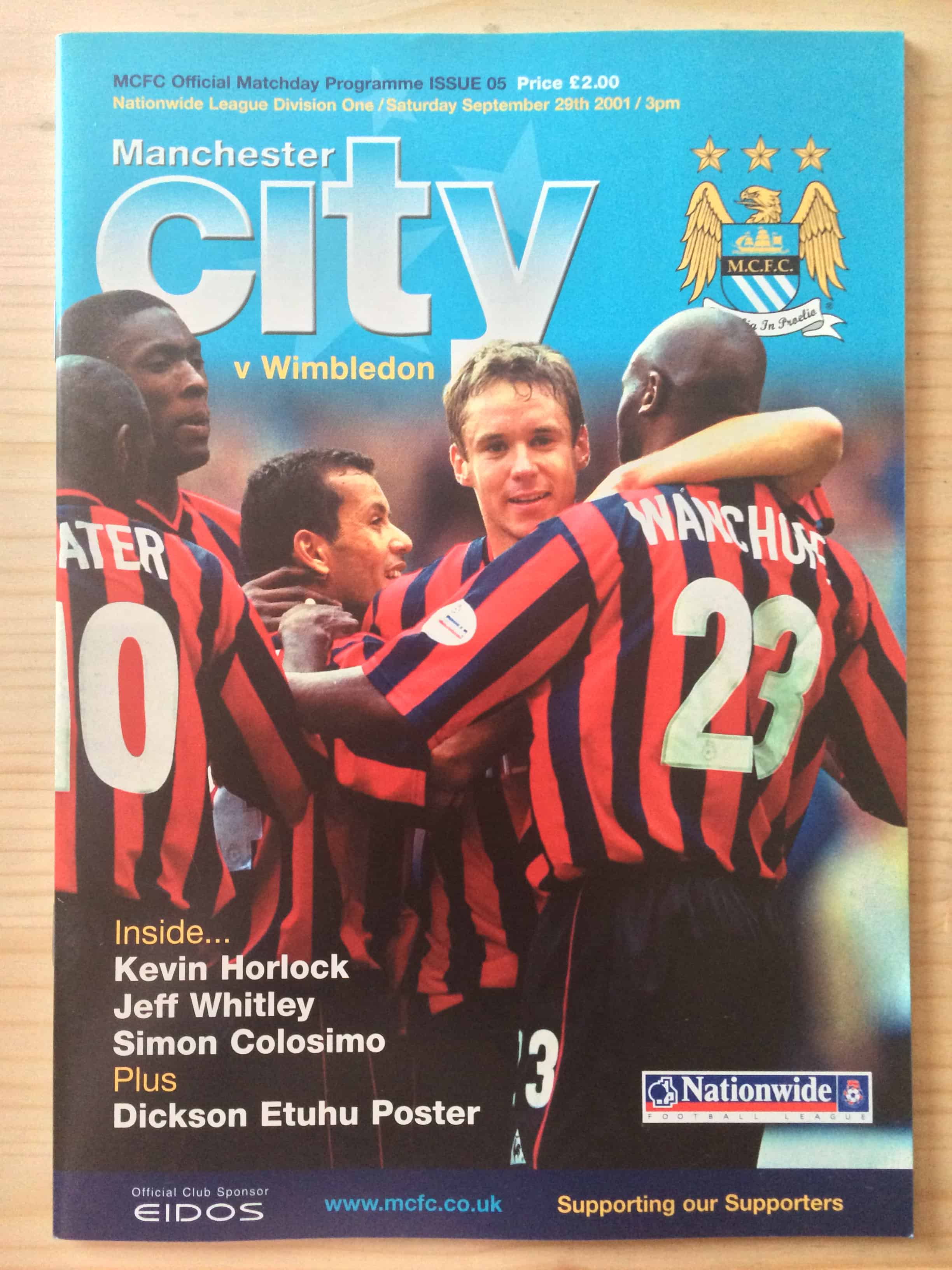 Manchester City FC v Wimbledon